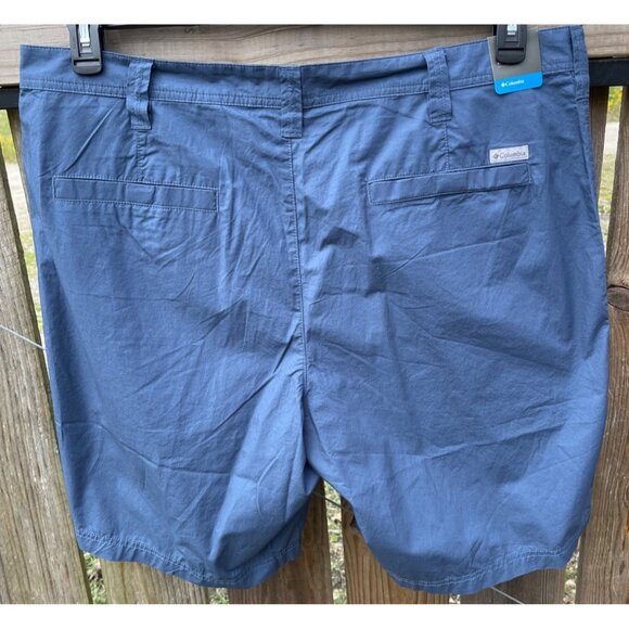 Columbia Mens Washed Out Chino Shorts Size 40 Regular 10" Inseam Blue Cotton - Picture 2 of 6